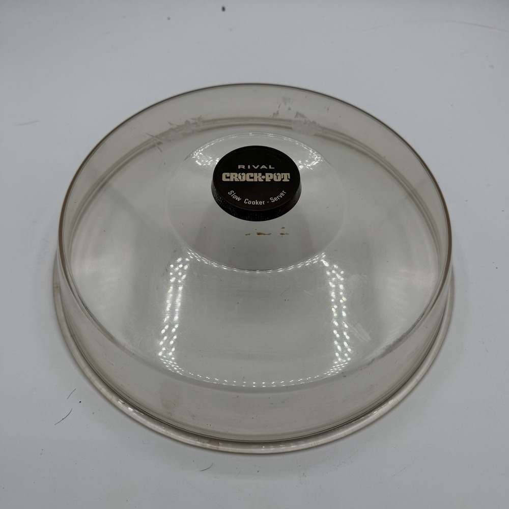 Vintage 10" Rival Crock Pot Model 3300 Slow Cooker‎ Lid ONLY Top OEM Plastic